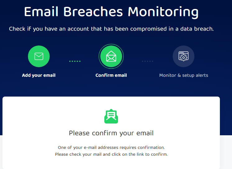 PIA Email Breaches Monitoring Step 2