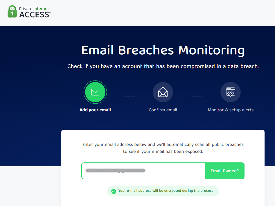 PIA Email Breaches Monitoring Step 1